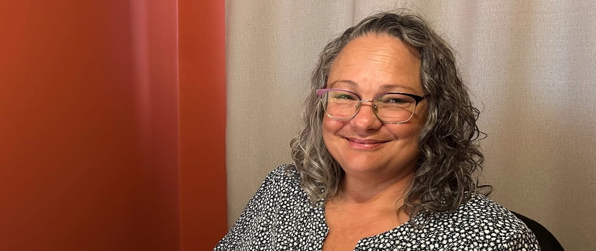 a child with a disability painting